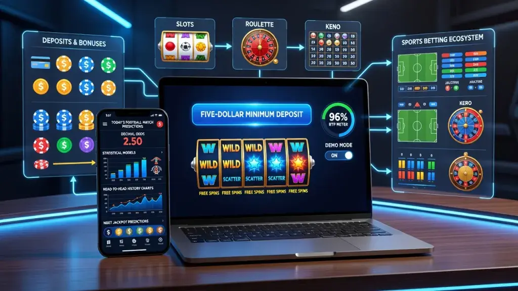 Online Casino and Sports Betting Explained: Deposits, Predictions, RTP, Slots, Roulette, Keno, Bonuses and More